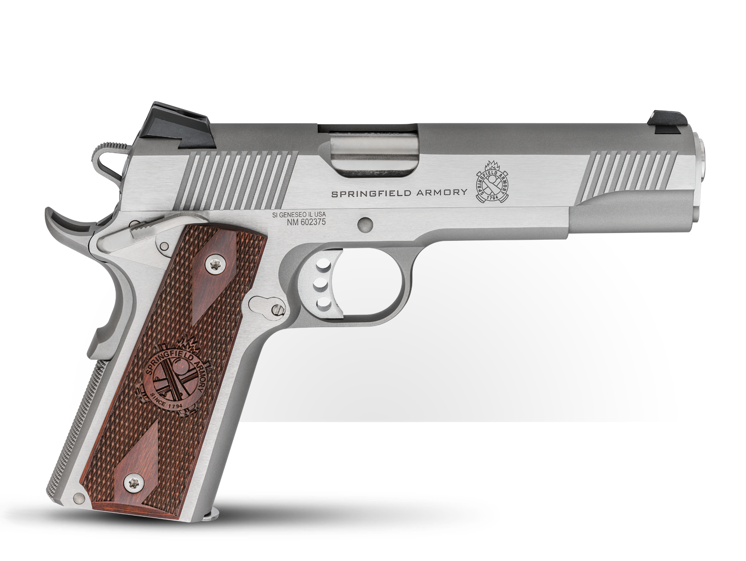 1911 Loaded .45 ACP Handgun - PX9151L - Stainless - Springfield Armory